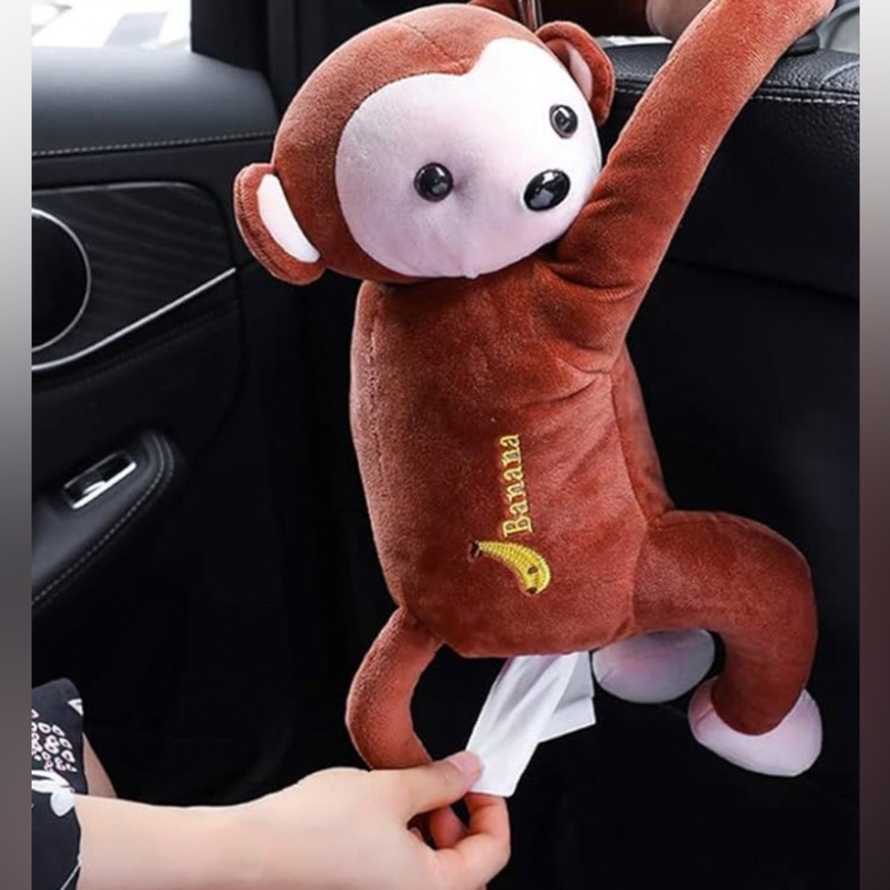NWT Monkey Butt Tissue Dispenser - Perfect for your car or as a funny gift!  🎁